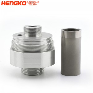 廠家生產(chǎn)不銹鋼粉末燒結壓縮空氣過濾器,耐熱抗壓金屬冶金濾芯可按需定制