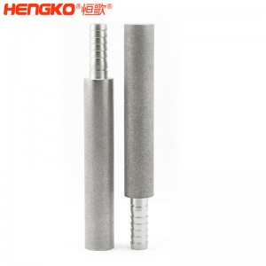 廠家批量生產不銹鋼粉末燒結曝氣頭擴散器 孔隙率高流通速度快,用于臭氧發生器